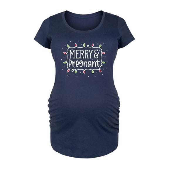 Bloom Maternity - Christmas Trendy Maternity Short Sleeve T-Shirts
