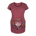 thumbnail image 1 of Bloom Maternity - Christmas Trendy Maternity Short Sleeve T-Shirts, 1 of 5