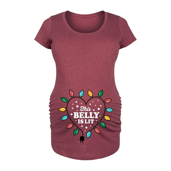 Bloom Maternity - Christmas Trendy Maternity Short Sleeve T-Shirts