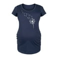 thumbnail image 1 of Instant Message - Dandelion Seeds - Maternity Scoop Neck Tee, 1 of 5