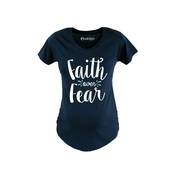 Bloom Maternity - Faith Over Fear - Maternity Scoop Neck T-Shirt