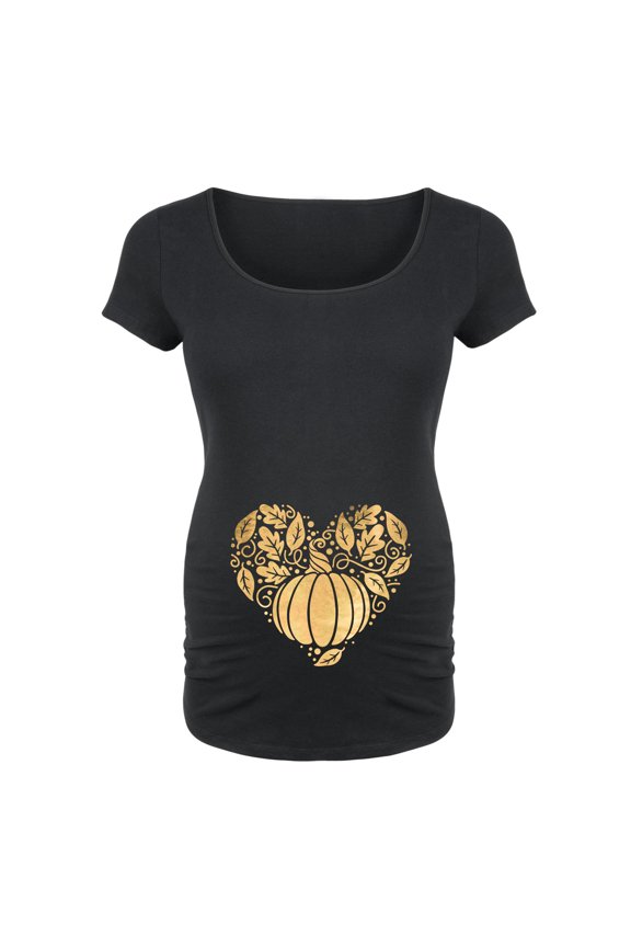 - Fall Love - Maternity Scoop Neck T-Shirt