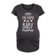 thumbnail image 1 of Instant Message - Fur Mama to Baby Mama - Women's Maternity Scoop Neck Graphic T-Shirt, 1 of 5
