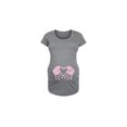 thumbnail image 1 of Bloom Maternity - Handprint Heart Girl Belly - Maternity Scoop Neck T-Shirt, 1 of 5