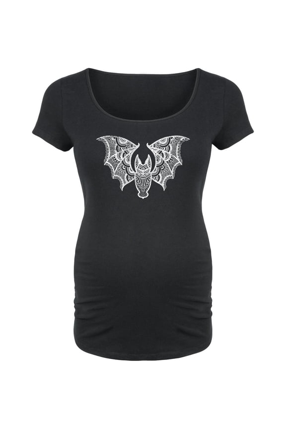 - Henna Bat - Maternity Scoop Neck T-Shirt