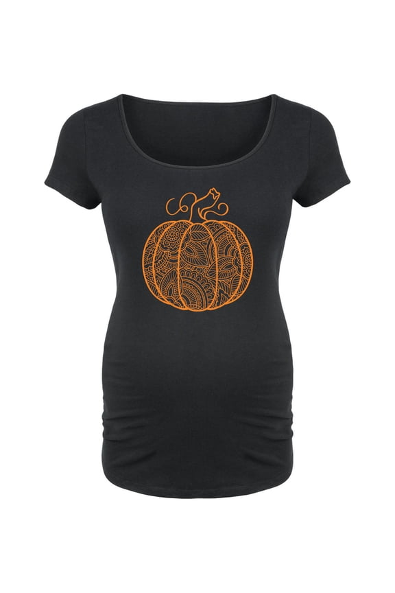 - Henna Pumpkin - Maternity Scoop Neck T-Shirt