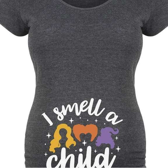 Bloom Maternity - I Smell A Child - Maternity Scoop Neck T-Shirt