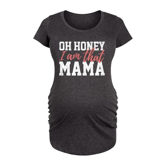 Bloom Maternity - I'am That Mama - Women's Maternity Scoop Neck Graphic T-Shirt
