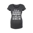 thumbnail image 1 of Bloom Maternity - Im A Teacher And Pregnant - Maternity Scoop Neck T-Shirt, 1 of 5