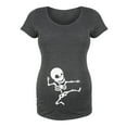 thumbnail image 1 of Bloom Maternity - Karate Kick Skeleton - Maternity Scoop Neck T-Shirt, 1 of 5
