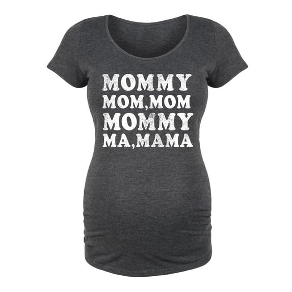 Instant Message - Mom Repeat - Maternity Scoop Neck Tee