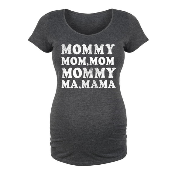Instant Message - Mom Repeat - Maternity Scoop Neck Tee