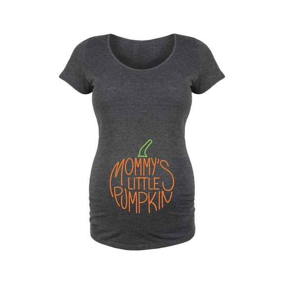 Bloom Maternity - Mommy Little Pumpkin - Maternity Scoop Neck T-Shirt