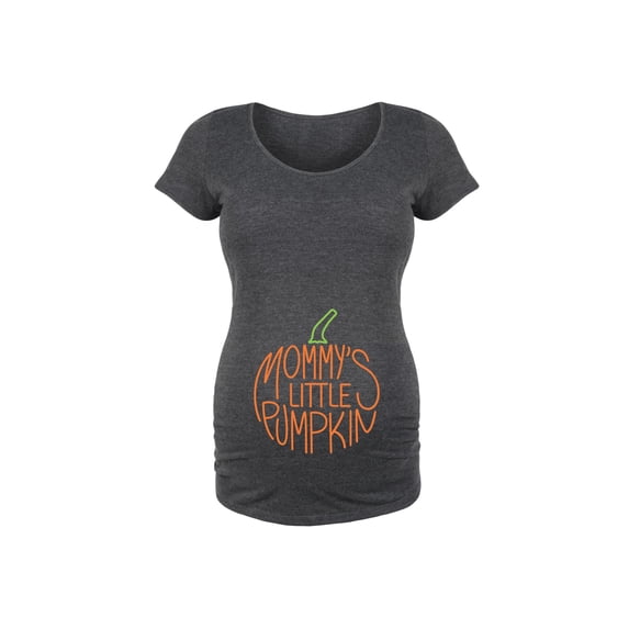 Bloom Maternity - Mommy Little Pumpkin - Maternity Scoop Neck T-Shirt