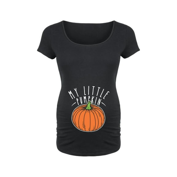 Bloom Maternity - My Little Pumpkin - Maternity Scoop Neck T-Shirt