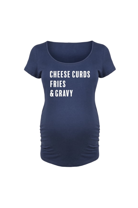 - Poutine List - Maternity Scoop Neck T-Shirt