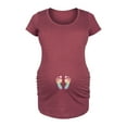 thumbnail image 1 of Bloom Maternity - Rainbow Footprints - Maternity Scoop Neck T-Shirt, 1 of 6
