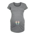 thumbnail image 1 of Bloom Maternity - Rainbow Footprints - Maternity Scoop Neck T-Shirt, 1 of 6