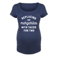thumbnail image 1 of Bloom Maternity - Replacing Margaritas Tacos For Two - Maternity Scoop Neck T-Shirt, 1 of 5