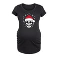 thumbnail image 1 of Bloom Maternity - Skull With Santa Hat - Maternity Scoop Neck T-Shirt, 1 of 5