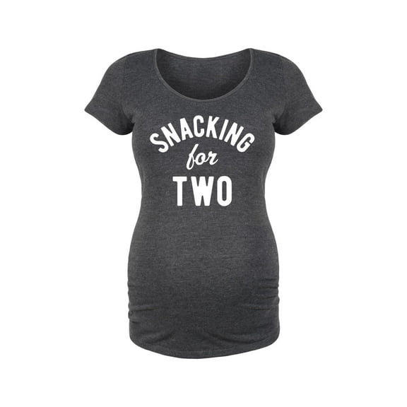 Bloom Maternity - Snacking For Two - Maternity Scoop Neck T-Shirt