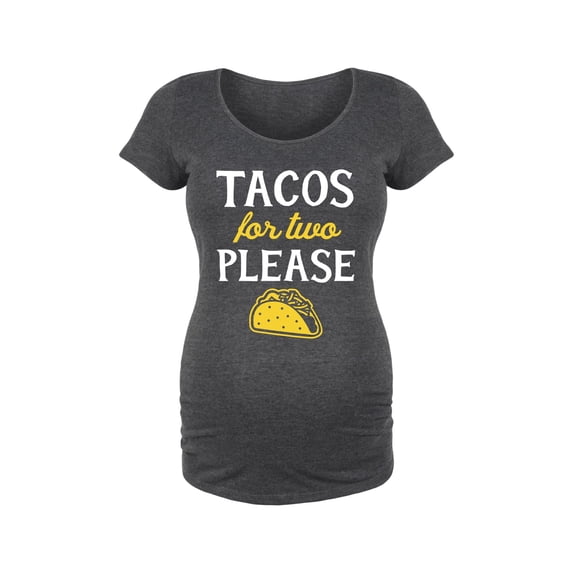 Bloom Maternity - Tacos For Two - Maternity Scoop Neck T-Shirt