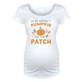 thumbnail image 1 of Bloom Maternity - We're Adding A Pumpkin To Our Patch - Maternity Scoop Neck T-Shirt, 1 of 6