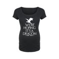 thumbnail image 1 of Bloom Maternity - We're Hoping Its A Dragon - Maternity Scoop Neck T-Shirt, 1 of 6