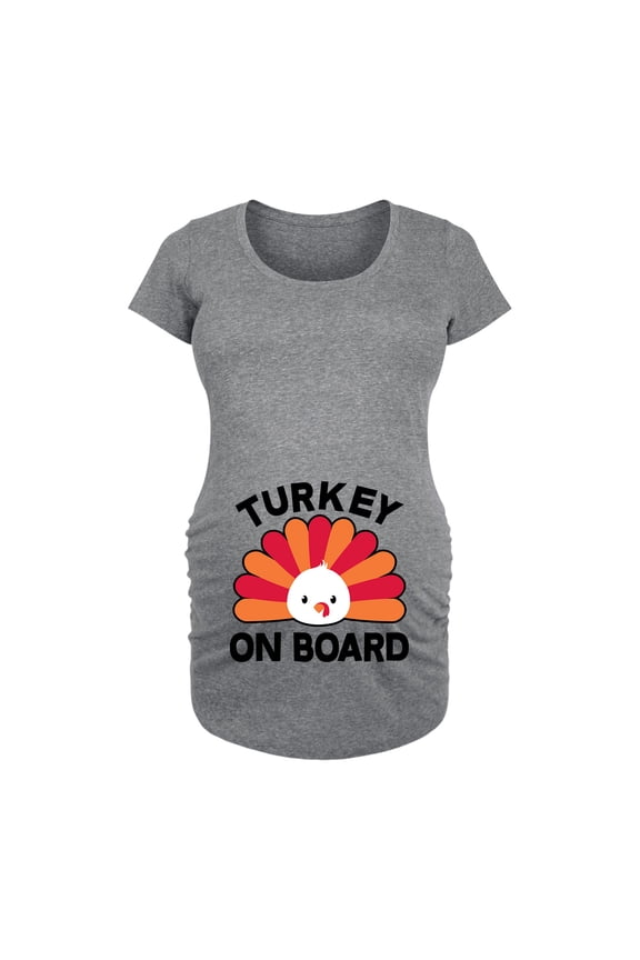 - Women's Thankful And Blessed Thanksgiving Maternity T-Shirts