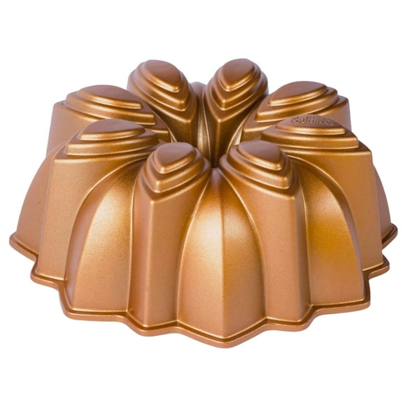 Bloom Non-Stick Heavy Duty Die Cast Aluminum Fluted Tube Cake Bake Pan Dishwasher Safe by Marissa Lounina