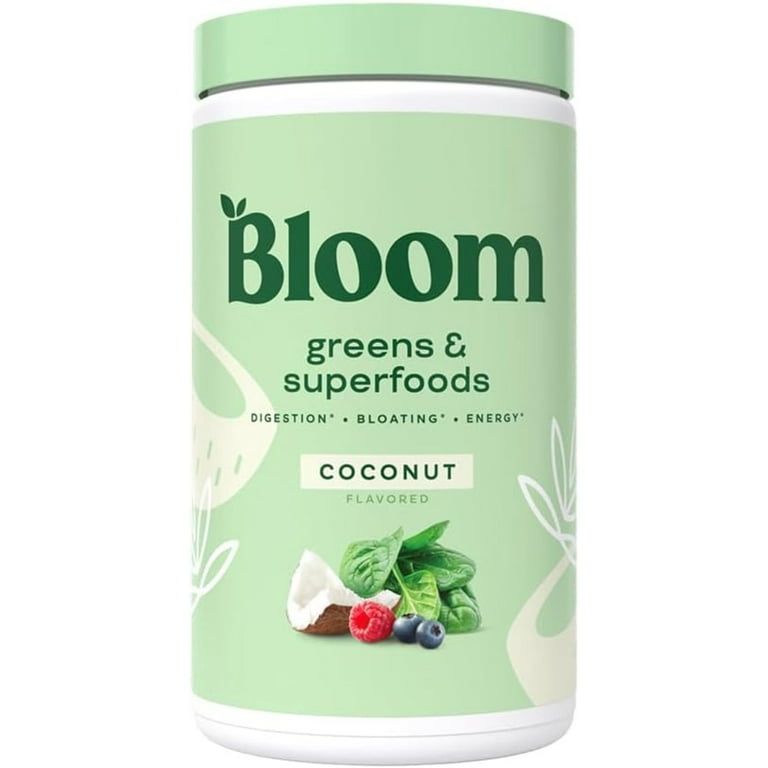 Bloom Nutrition Greens & Superfoods Powder, Mixed Berry, 25 Servings 