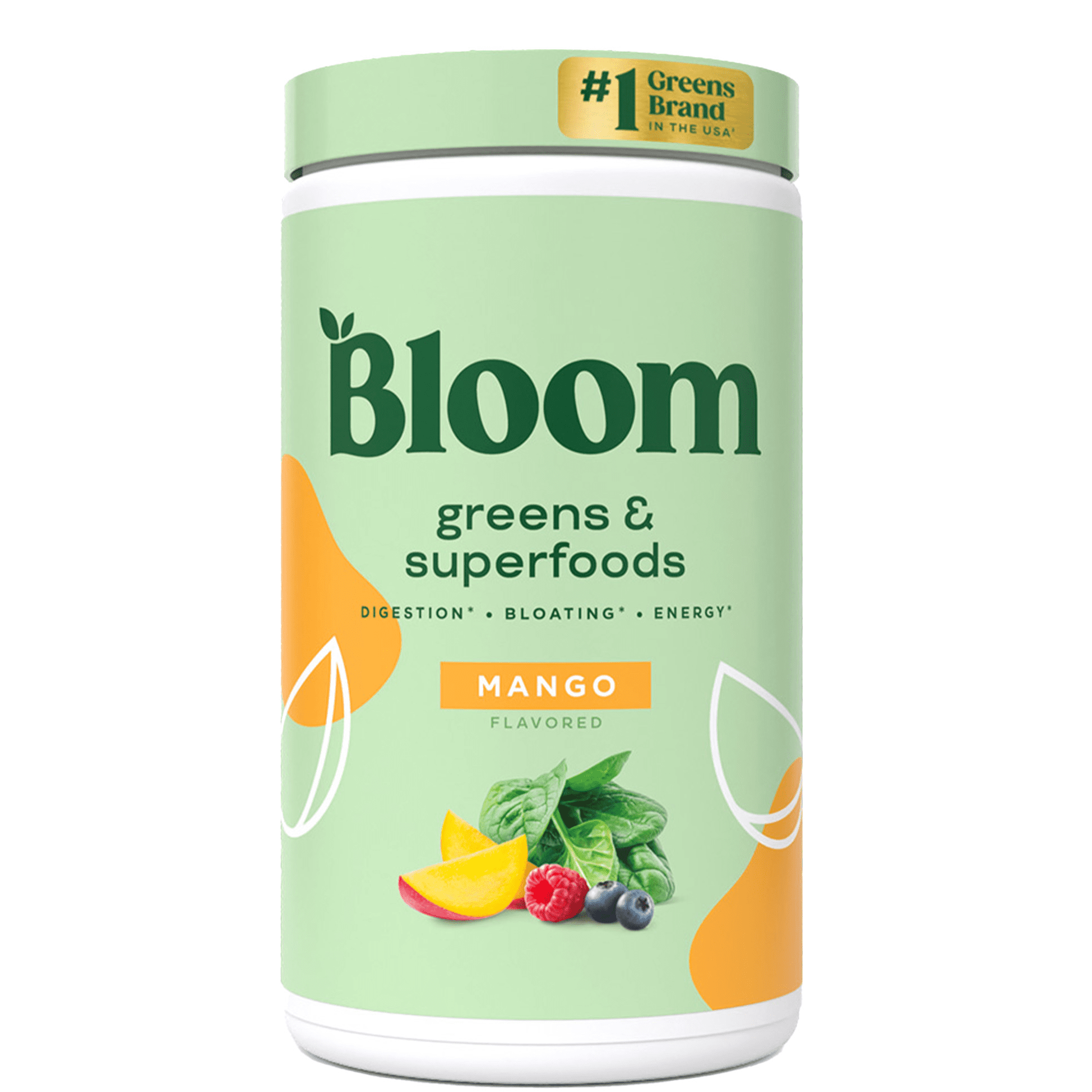 Bloom Nutrition Greens & Superfoods Powder, Mango, 25 Servings