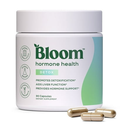 Bloom Nutrition Hormone Health Detox Capsules, 90 Count
