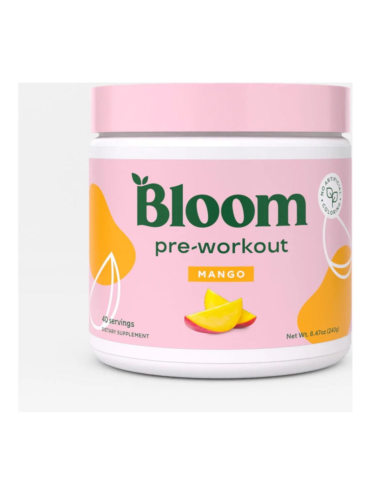 Bloom Nutrition Original Pre Workout Mango 40ct