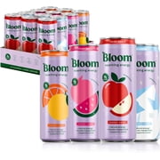 Bloom Nutrition Sparkling Energy Drink, Seasonal Faves Variety Pack, 12 fl oz, 12 Pack
