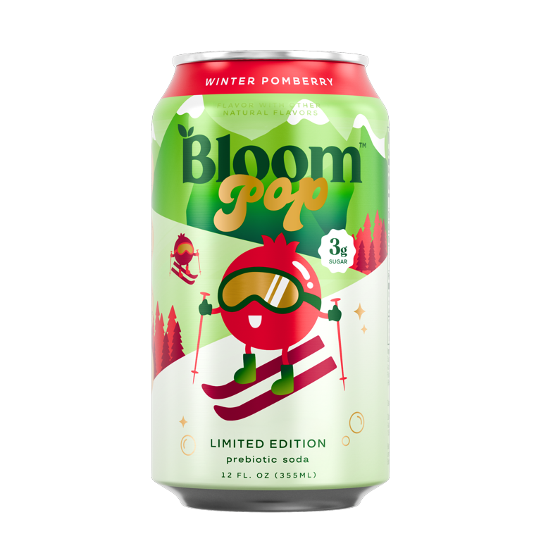 Bloom Nutrition Pop Prebiotic Soda, Winter Pomberry Limited