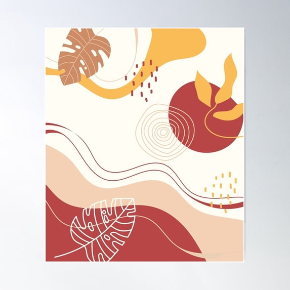 Bloom Poster Wall Art, Modern Wall Decor For Living Room Bedroom, 12x18 UNFRAMED