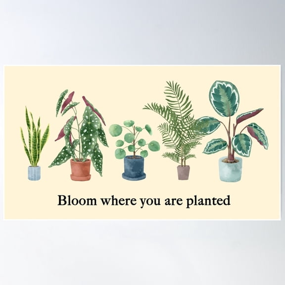 Bloom Poster Wall Art, Modern Wall Decor For Living Room Bedroom, 8x12 UNFRAMED