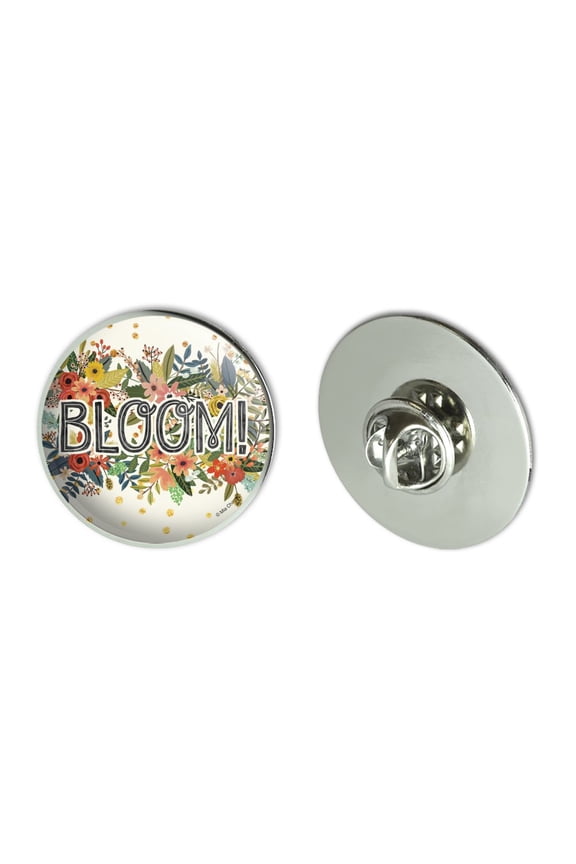 Bloom Pretty Flowers Spring Metal 1.1" Tie Tack Hat Lapel Pin Pinback