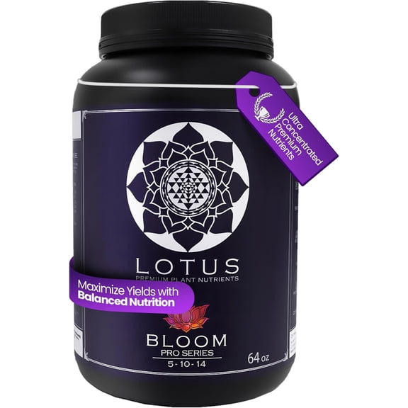 Bloom Pro Series - Hydroponic Plant Nutrients and Fertilizer, Water Soluble Plant Food, for Coco Coir Hydro and Soil, Enhances Flowering and Fruiting, Indoor and Outdoor Grows (64oz)