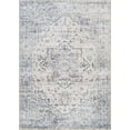 thumbnail image 1 of Bloom Rugs Washable Non-Slip 10 ft Runner - Ivory / Blue / Gray Traditional Oriental Runner for Entryway, Hallway, Bathroom, and Kitchen - Exact size: 2'6" x 10', 1 of 10
