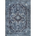 thumbnail image 1 of Bloom Rugs Washable Non-Slip 10x14 Rug - Blue / Charcoal Traditional Oriental Area Rug for Living Room, Bedroom, Dining Room, and Kitchen - Exact size: 10' x 14', 1 of 9