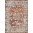 thumbnail image 1 of Bloom Rugs Washable Non-Slip 12 ft Runner - Orange / Olive Beige Traditional Oriental Runner for Entryway, Hallway, Bathroom, and Kitchen - Exact size: 2'6" x 12', 1 of 10