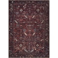 thumbnail image 1 of Bloom Rugs Washable Non-Slip 2' x 3' Rug - Burgundy Traditional Bordered Area Rug for Living Room, Bedroom, Dining Room, and Kitchen - Exact size: 2' x 3', 1 of 9