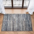 thumbnail image 1 of Bloom Rugs Washable Non-Slip 2' x 3' Rug - Gray / Blue / Blush Modern Abstract Area Rug for Living Room, Bedroom, Dining Room, and Kitchen - Exact size: 2' x 3', 1 of 10