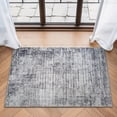 thumbnail image 1 of Bloom Rugs Washable Non-Slip 2' x 3' Rug - Gray / Charcoal / Blue Modern Abstract Area Rug for Living Room, Bedroom, Dining Room, and Kitchen - Exact size: 2' x 3', 1 of 10
