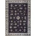 thumbnail image 1 of Bloom Rugs Washable Non-Slip 3' x 5' Rug - Black / Ivory Traditional Oriental Area Rug for Living Room, Bedroom, Dining Room, and Kitchen - Exact size: 3' x 5', 1 of 9