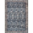 thumbnail image 1 of Bloom Rugs Washable Non-Slip 4' x 6' Rug - Blue / Beige Traditional Oriental Area Rug for Living Room, Bedroom, Dining Room, and Kitchen - Exact size: 4' x 6', 1 of 8