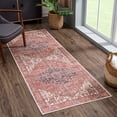 thumbnail image 1 of Bloom Rugs Washable Non-Slip 7 ft Runner - Red / Orange / Beige Traditional Oriental Runner for Entryway, Hallway, Bathroom, and Kitchen - Exact size: 2.5' x 7', 1 of 10