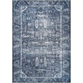 thumbnail image 1 of Bloom Rugs Washable Non-Slip 8' x 10' Rug - Blue Traditional Oriental Area Rug for Living Room, Bedroom, Dining Room, and Kitchen - Exact size: 8' x 10', 1 of 9